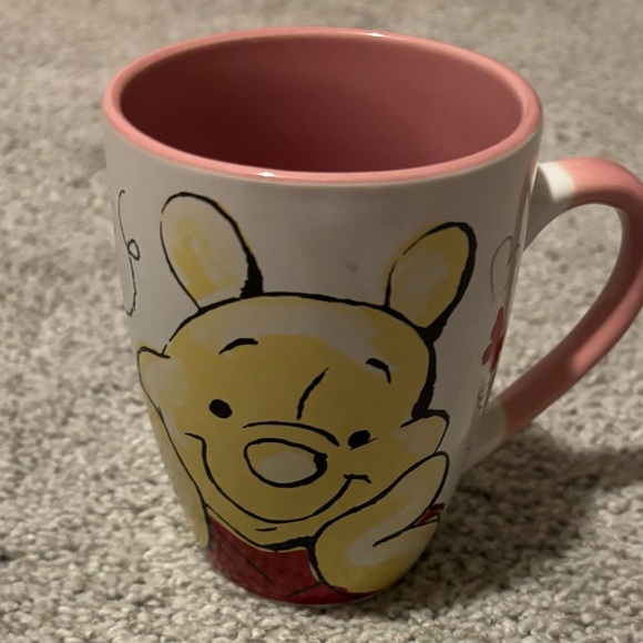 Disney Winnie-the-Pooh, Pink and White Mug 8OZ Small - Picture 2 of 4